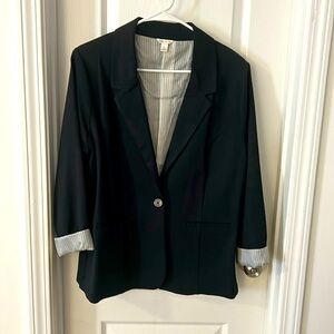 Cato blazer with cuffed sleeve